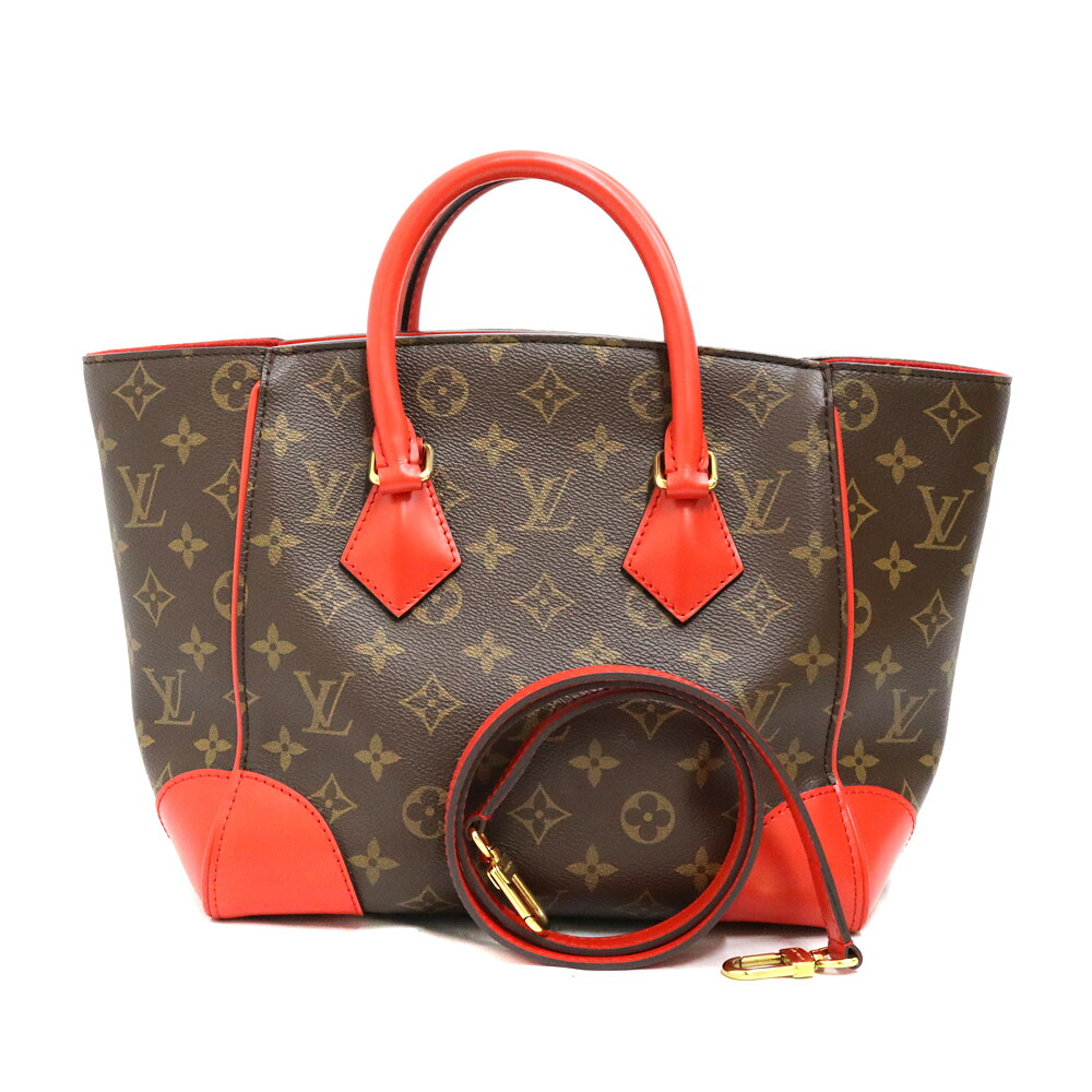 ルイヴィトン Louis vuitton M41537 アリゾナ州の州都PM 2WAY レディース PVC/なめし革 赤銅色×赤いこと【中古】