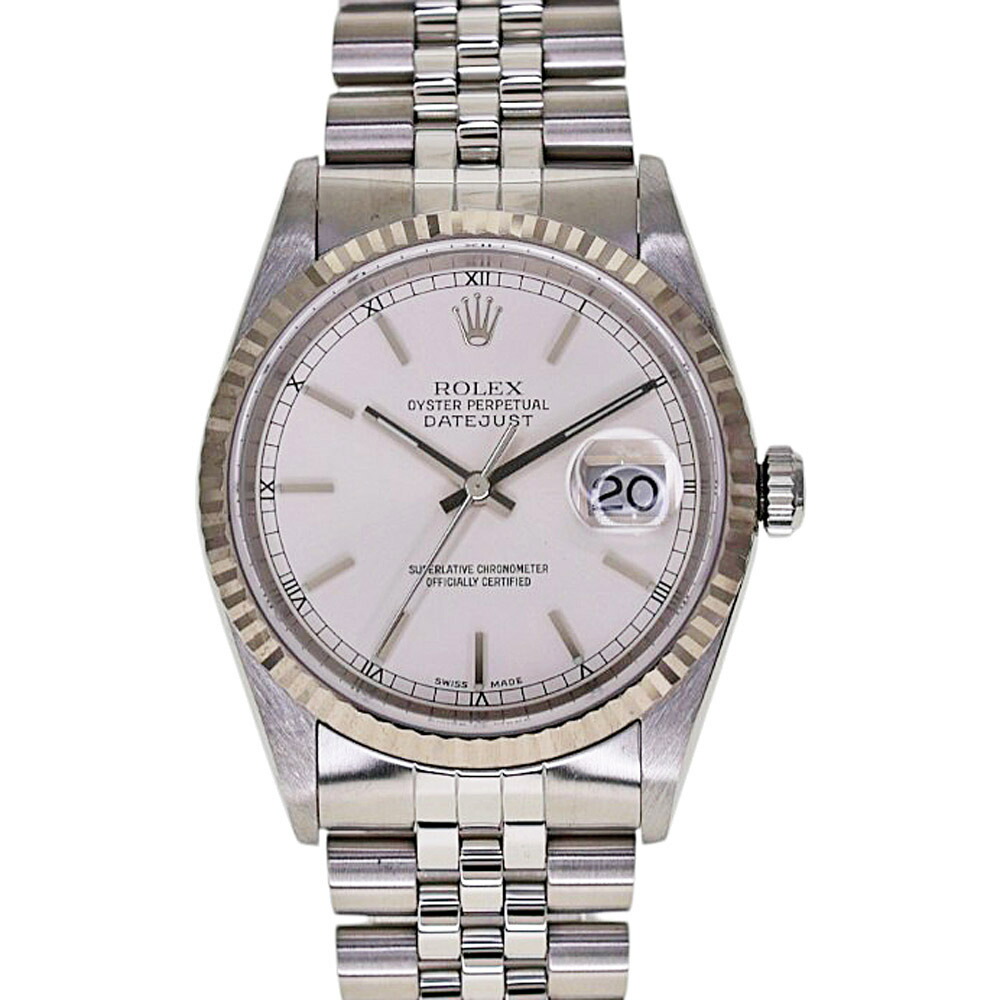 ロレックス Rolex 16234 デイトジャスト メンズ 自動巻き 腕時計 シルバー文字盤 P番【中古】｜質屋かんてい局 店 431,200円