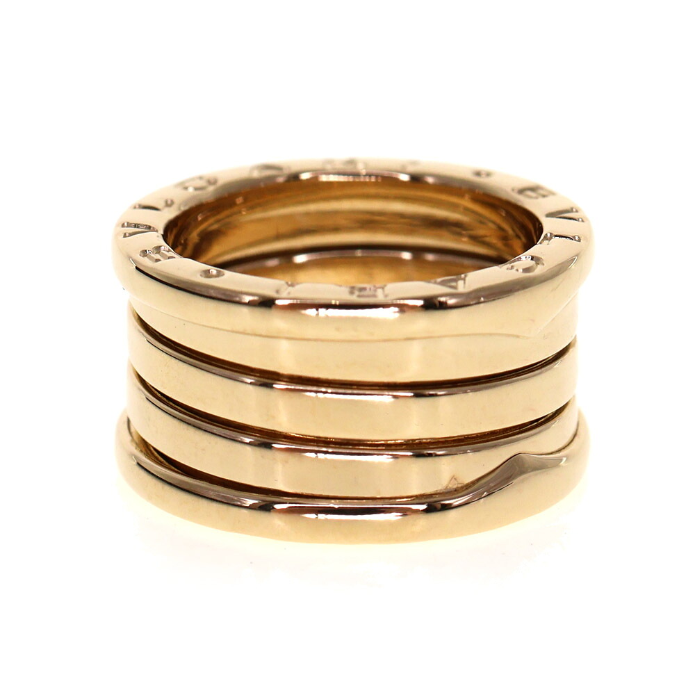 ブルガリ Bvlgari B-ZERO1 リング 3バンド 指輪 K18 レディース イエローゴールド【中古】