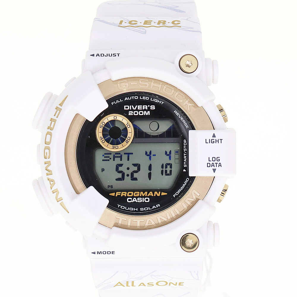 カシオ Casio GW-8201K-7JR G-SHOCK フロッグマン 30周年記念 メンズ タフソーラー 腕時計 ブラック文字盤【中古】