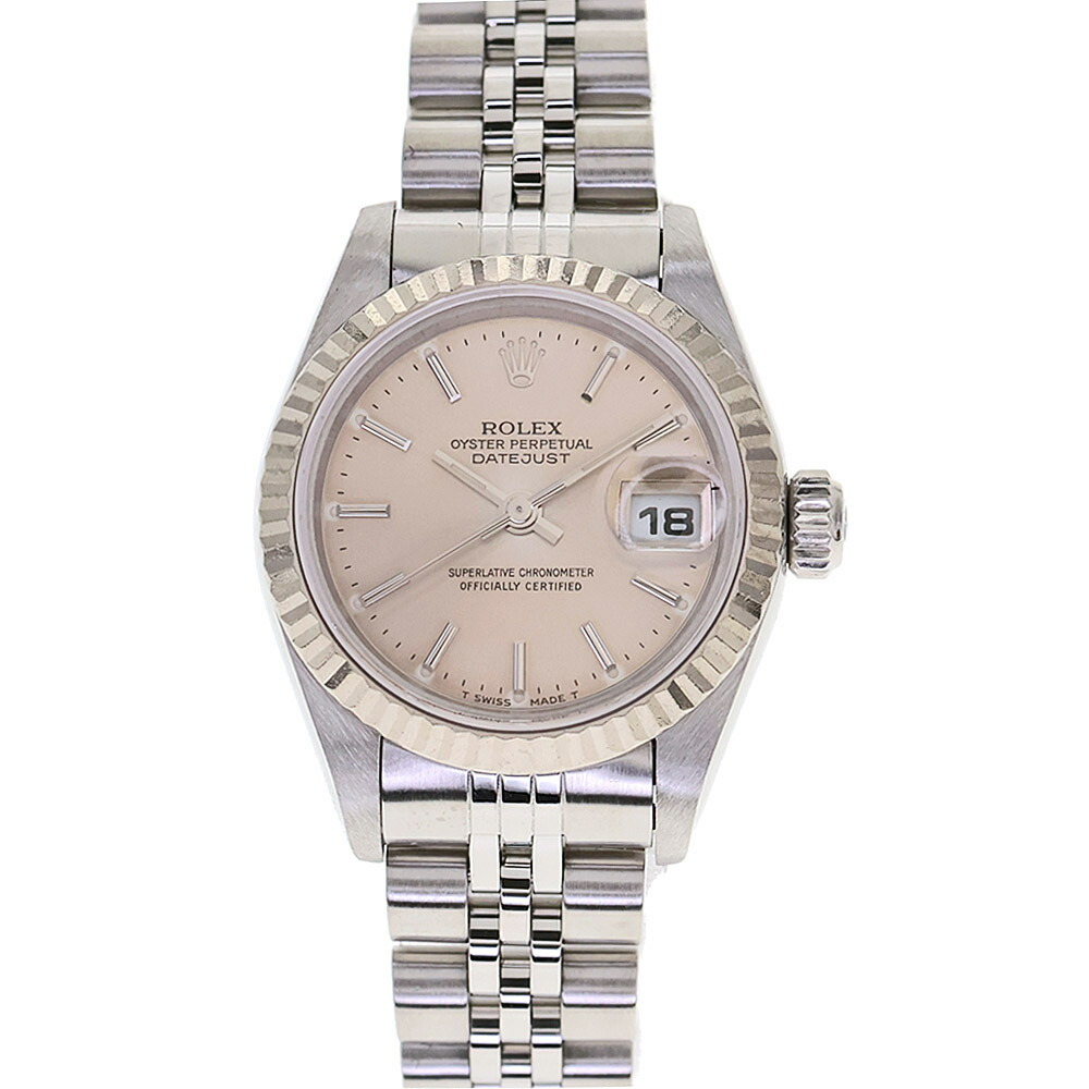 ロレックス Rolex 79174 デイトジャスト レディース 自動小銃一巻き ウォッチ しろがね色系 A番【中古】