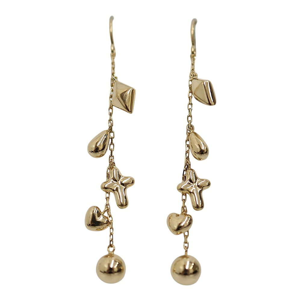 K18 18金 ロングピアス アクセサリー レディース イエローゴールド【中古】|質屋かんてい局 店