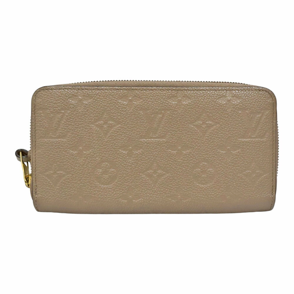 ルイヴィトン Louis vuitton M69034 ジッピーウォレット ラウンドジッパー紙入れ レディース なめし革 ベージュ【中古】