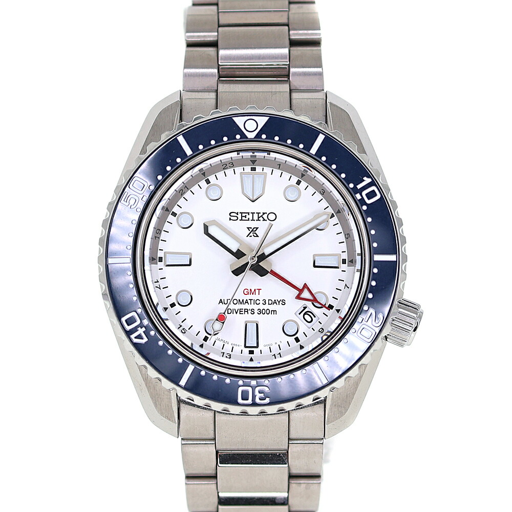 セイコー Seiko SBEJ029 6R54-00P0 プロスペックス ダイバーズスキューバ 自動小銃一巻き(手巻き付き) ウォッチ 白いことしろがね色文字記号盤【中古】