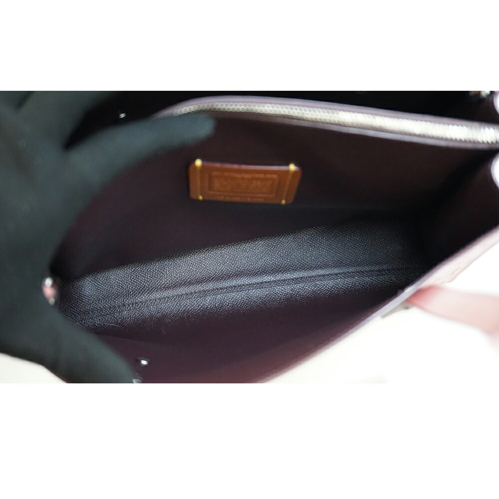 COACH【コーチ】F37265ショルダーバッグ鞄レザーネイビー系肩掛けゴールド金具レディース【中古】USED-7質屋かんてい局北名古屋店n22-4457