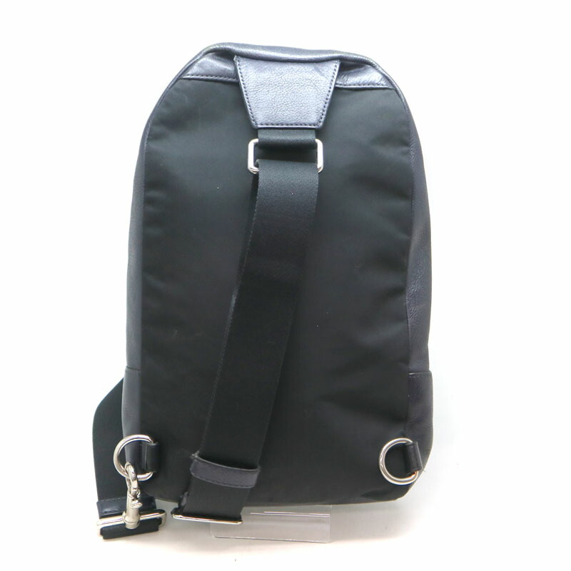 楽天市場 Coach コーチ ボディバック 斜め掛けバッグ レザー Pvc ネイビー系 メンズ ファッション 鞄 Used 6 中古 A 質屋 かんてい局茜部店 質屋かんてい局 楽天市場店