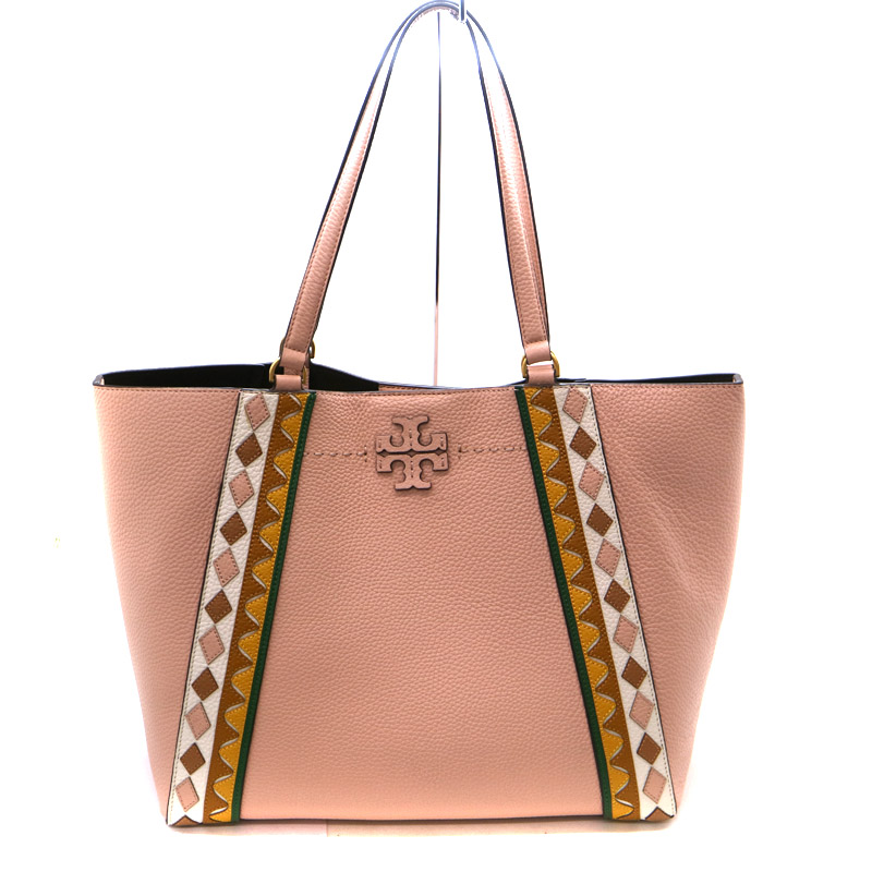 楽天市場 値下げ Tory Burch トリーバーチ 542 マックグローパッチワークキャリオール トートバッグ レザー ピンク系 レディース 鞄 Used 7 中古 質屋 かんてい局茜部店 質屋かんてい局 楽天市場店