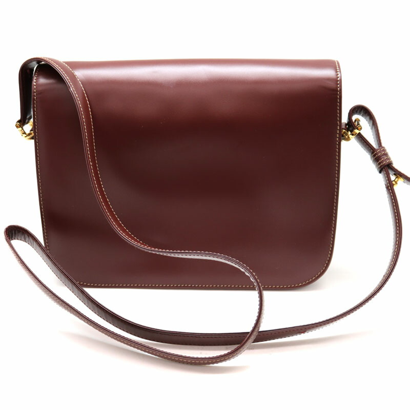 Cartier カルティエ 船檣列 肩先カバン 嚢 レディース 皮革 葡萄酒丹色祖 Used 7 中古 1 3595 質屋 かんてい局ガランス局 販売店 Used 7 Ab 質屋かんてい局茜部店 即日さし遣わす可 Barrakuda At