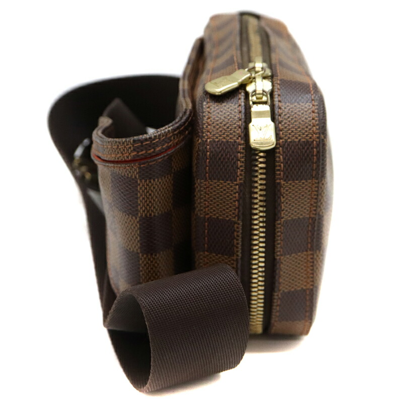 LOUISVUITTON【ルイヴィトン】N51994ジェロニモスボディバッグダミエキャンバスエベヌ茶/ブラウン系LVメンズ【中古】USED-6質屋かんてい局茜部店A22-5506