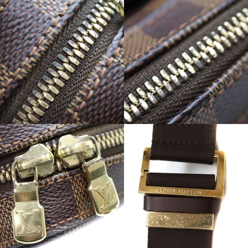 LOUISVUITTON【ルイヴィトン】N51994ジェロニモスボディバッグダミエキャンバスエベヌ茶/ブラウン系LVメンズ【中古】USED-6質屋かんてい局茜部店A22-5506
