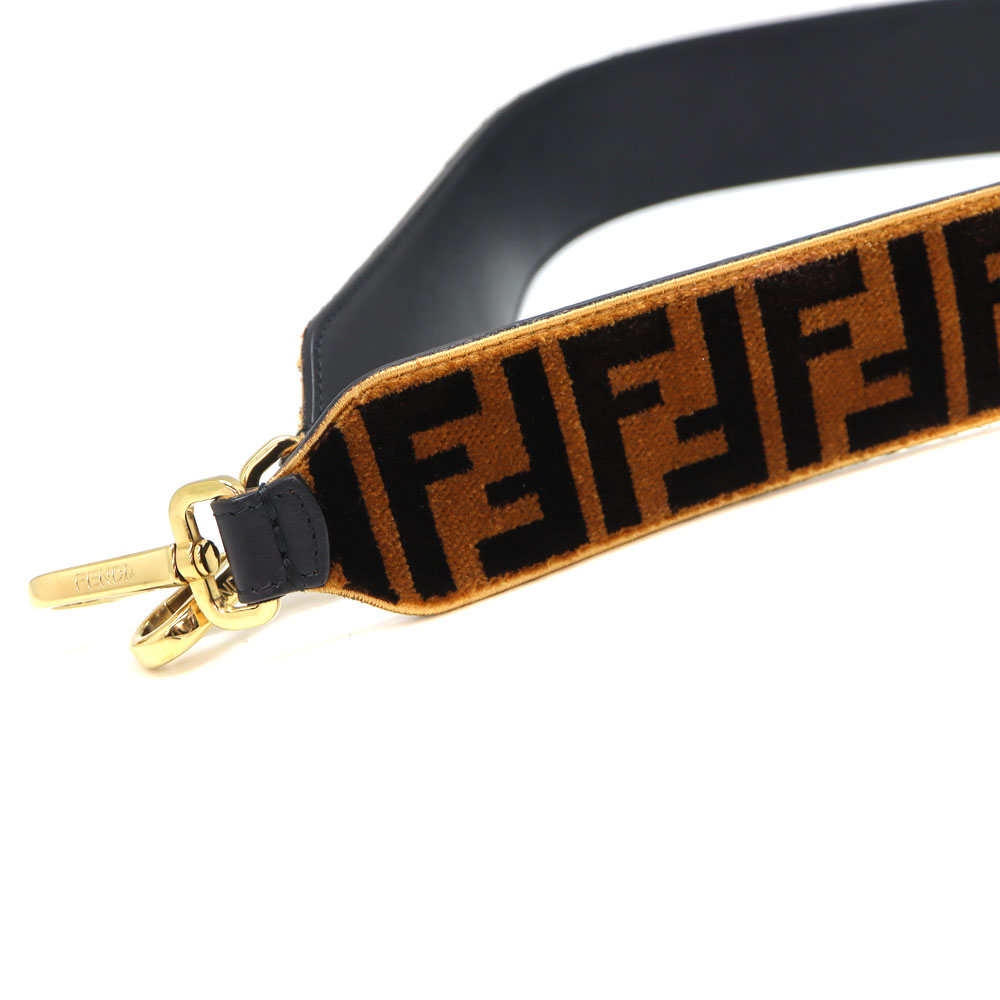 在庫処分 FENDI 8AV077 ストラップユー ショルダーストラップ レザー