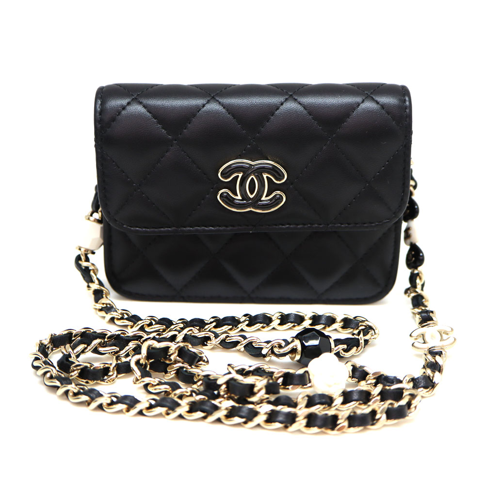 CHANEL チェーン　アクセサリーポーチ　ショルダーバック org.jpg