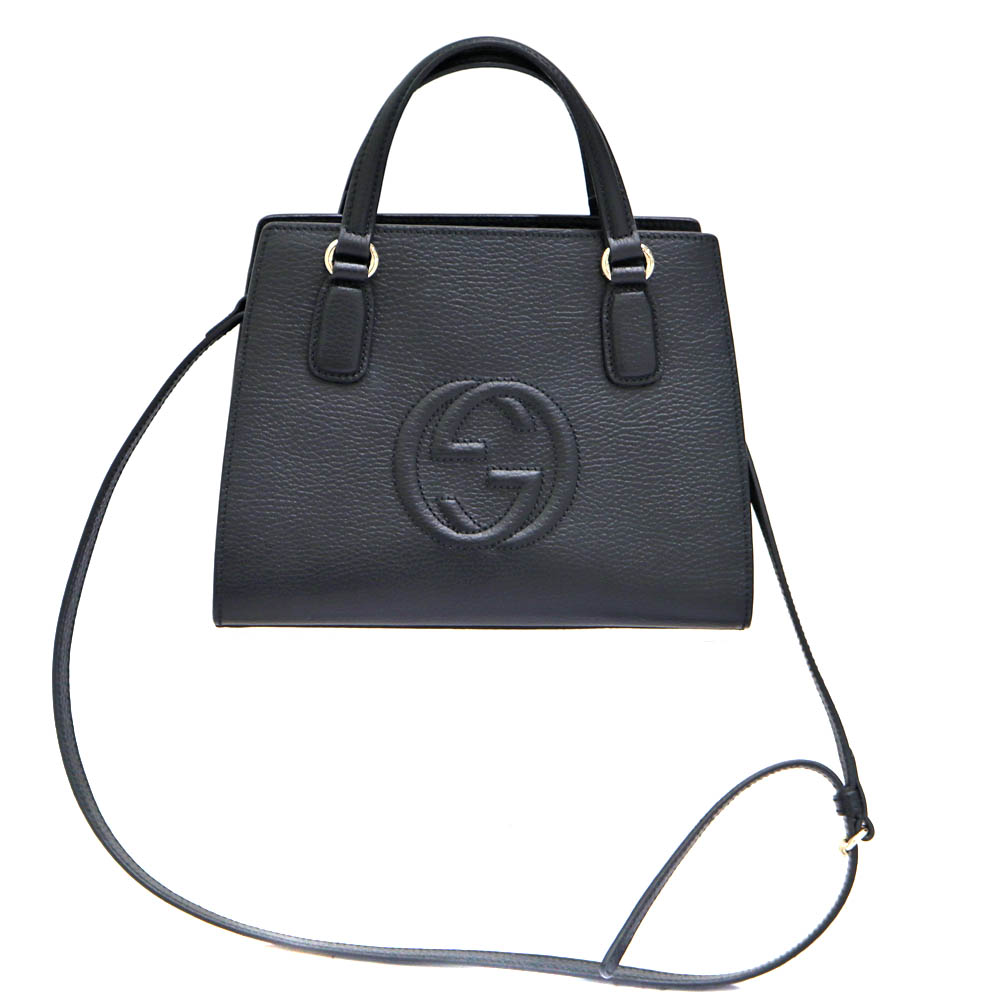 まとめ　グッチ ハンドバッグ レザー 黒 インターロッキングG 2WAY 楽天市場】【バッグ】GUCCI グッチ インターロッキングG 2WAY