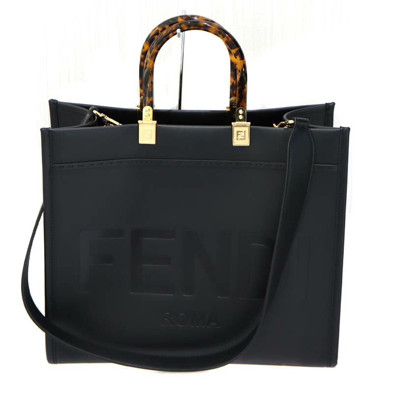 楽天市場】美品 フェンディ FENDI トートバッグ 8BN088 セレリア 黒