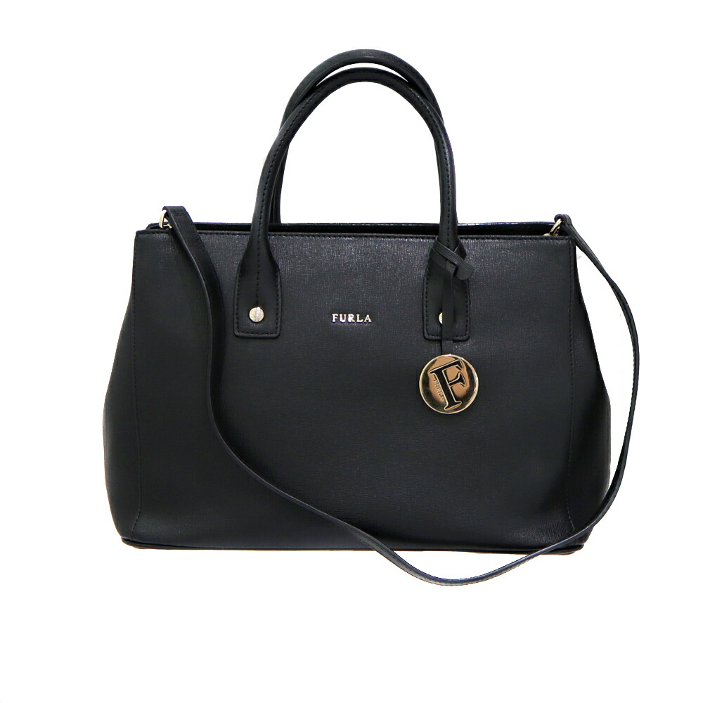 FURLA フルラ／ハラコ 本革 ハンドバッグ チャーム付き ブラック 楽天市場】FURLA フルラ トートバッグ ハンドバッグ