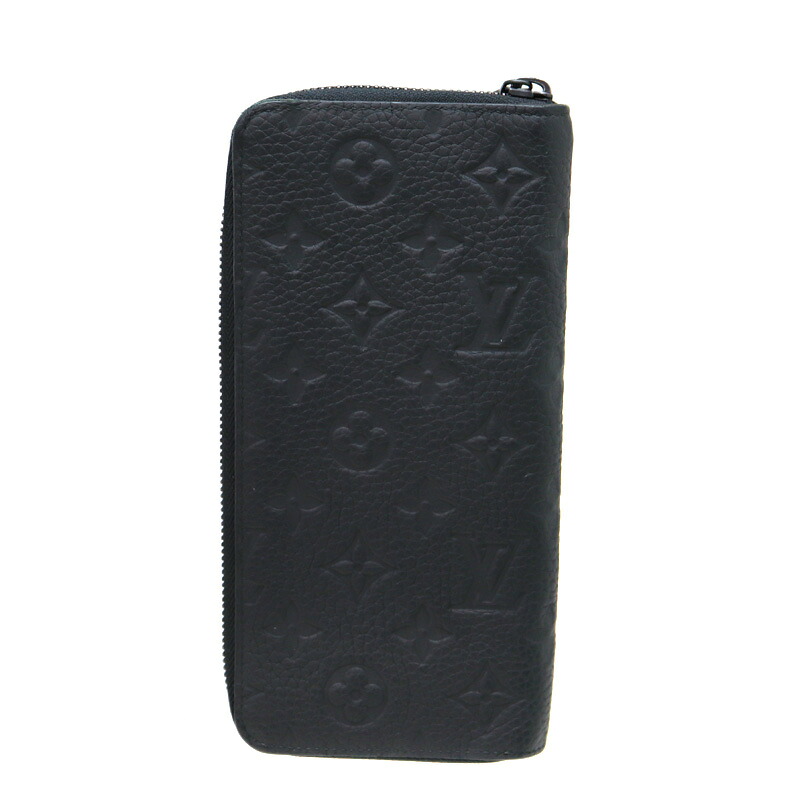 ルイヴィトン Louis vuitton M69047 ジッピーウォレット・ヴェルティカル トリヨンレザー ブラック メンズ【中古】