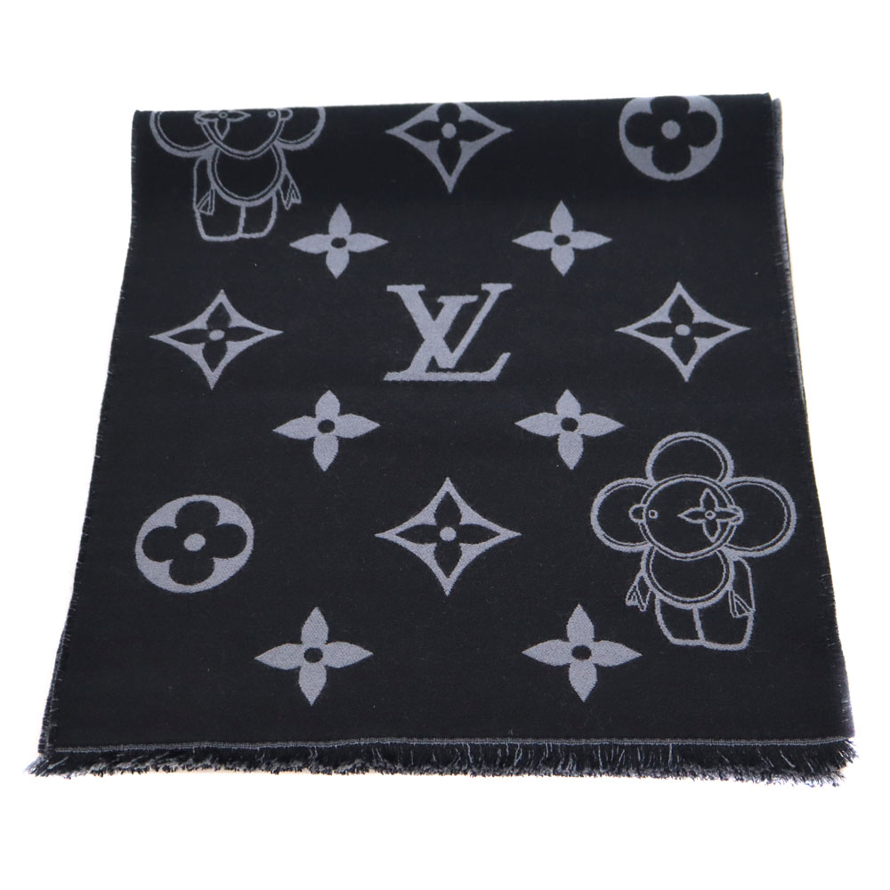 Louis Vuittonマフラー ルイヴィトンLOUIS VUITTON これ一つでファッションが決まる】大胆＆温か☆LVマフラー