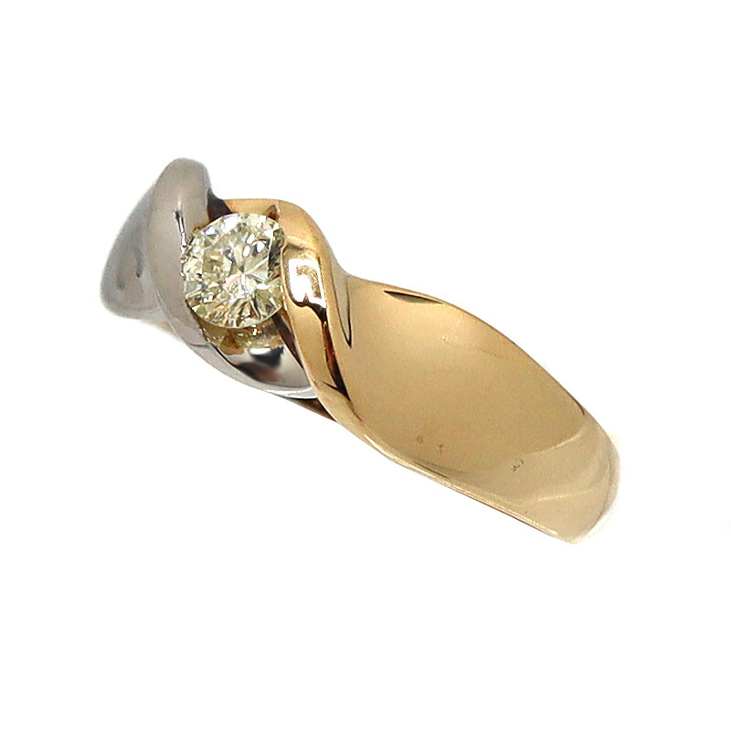 楽天市場】K18 18金 Pt900 プラチナ リング 指輪 ダイヤモンド 0.20ct