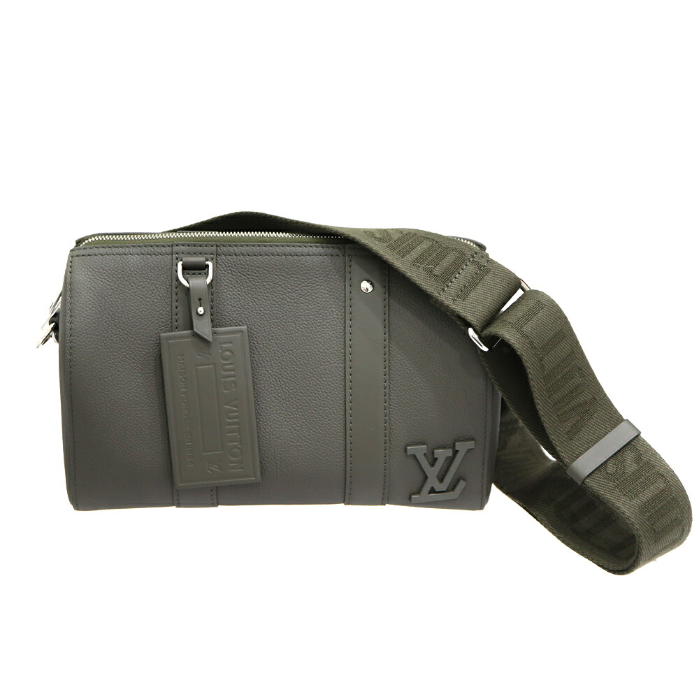 ルイヴィトン Louisvuitton M59328 シティ・キーポル ブラウン LVアエログラム グレー ショルダーバッグ メンズ【中古】 149,900円