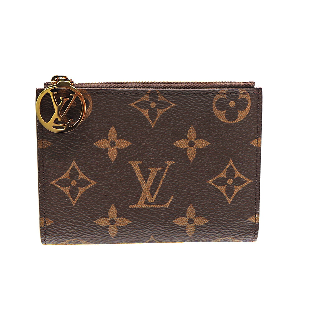 ルイヴィトン Louis Vuitton モノグラム ポルトフォイユリサ M83649 コンパクト 2つ折り財布 レディース【中古】 9033-1.jpg