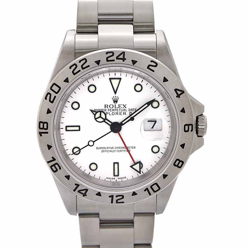 ロレックス Rolex 16570 エクスプローラー2 メンズ 自動巻 腕時計 ホワイト D番【中古】 539,200円