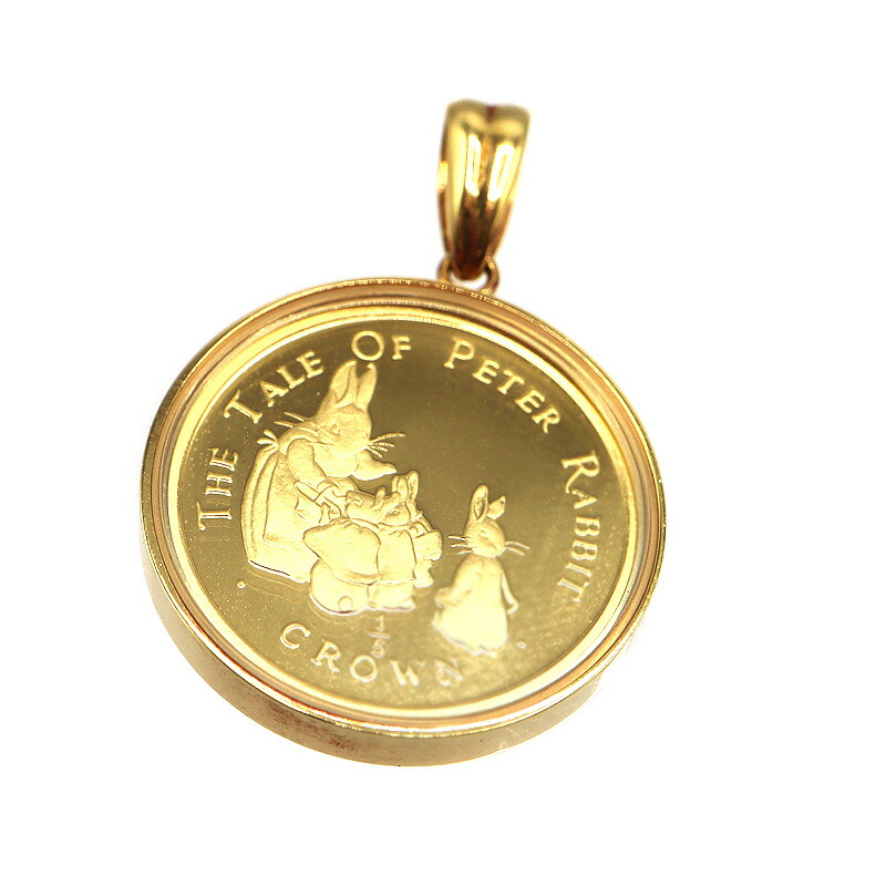 楽天市場】☆11/24 ピーターラビット コイン ペンダントトップ 純
