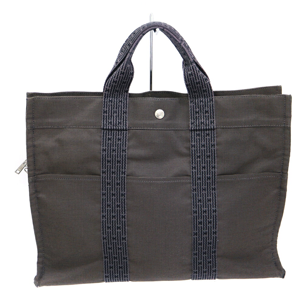 エルメス Hermes エールライントートMM トートバッグ グレー ユニセックス【中古】
