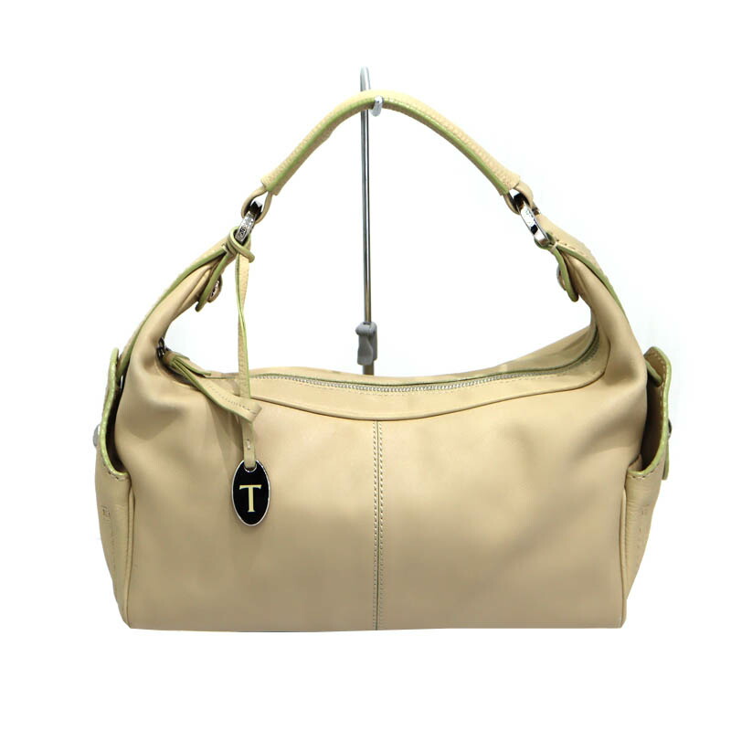 トッズ TOD'S ワンショルダーバッグ レディース レザー ベージュ 【中古】