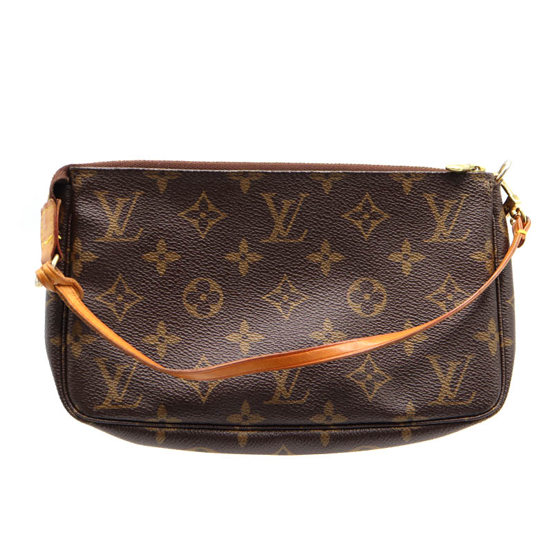 ルイヴィトン Louisvuitton M51980 ポシェット・アクセソワール モノグラム 赤銅色 レディース【中古】