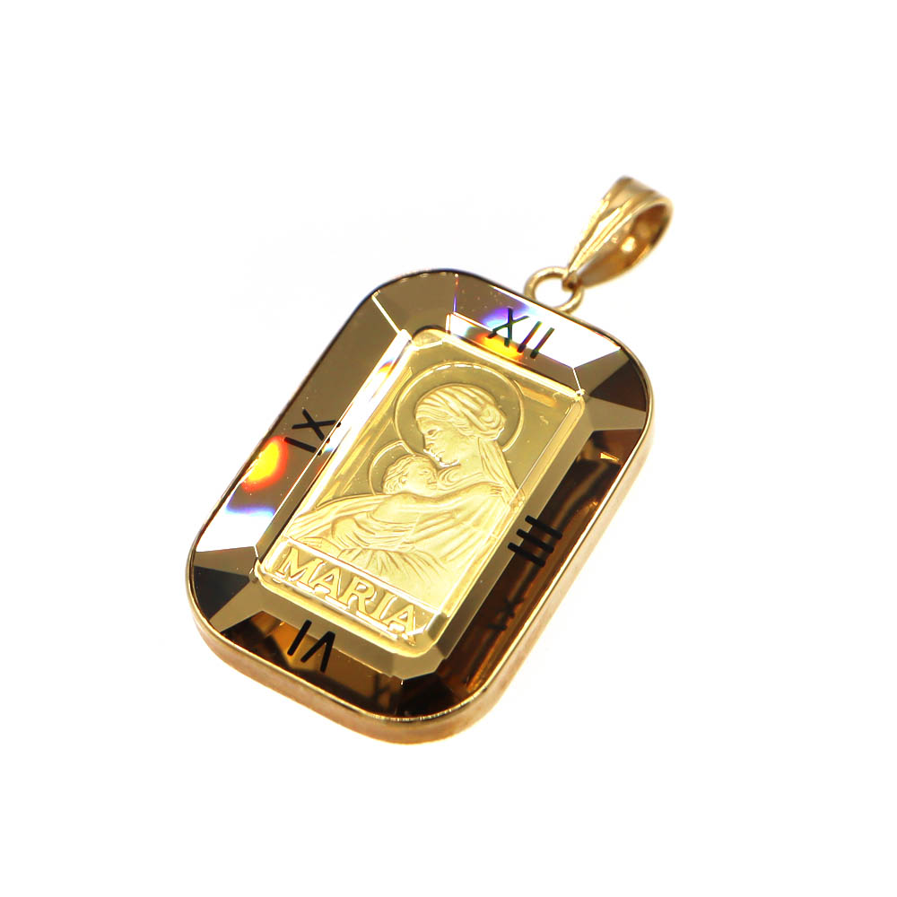 楽天市場】K18/K24【18金枠/純金】5gミニバー付ネックレス ペンダント