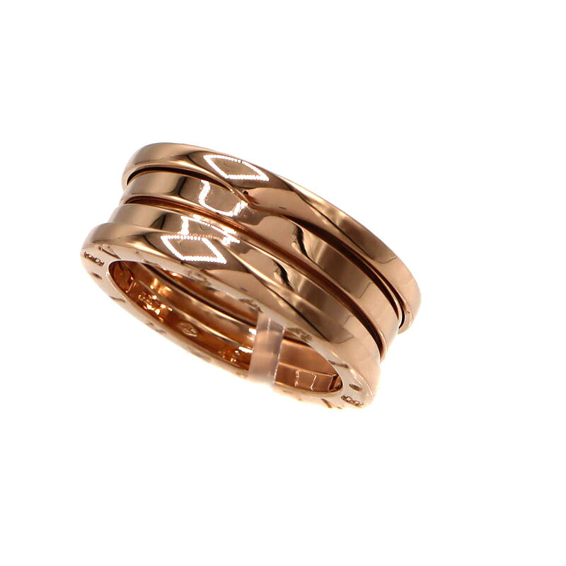 ブルガリ Bvlgari B-ZERO1 2バンドリング ビーゼロワン K18PG ピンクゴールド 指輪 レディース【中古】