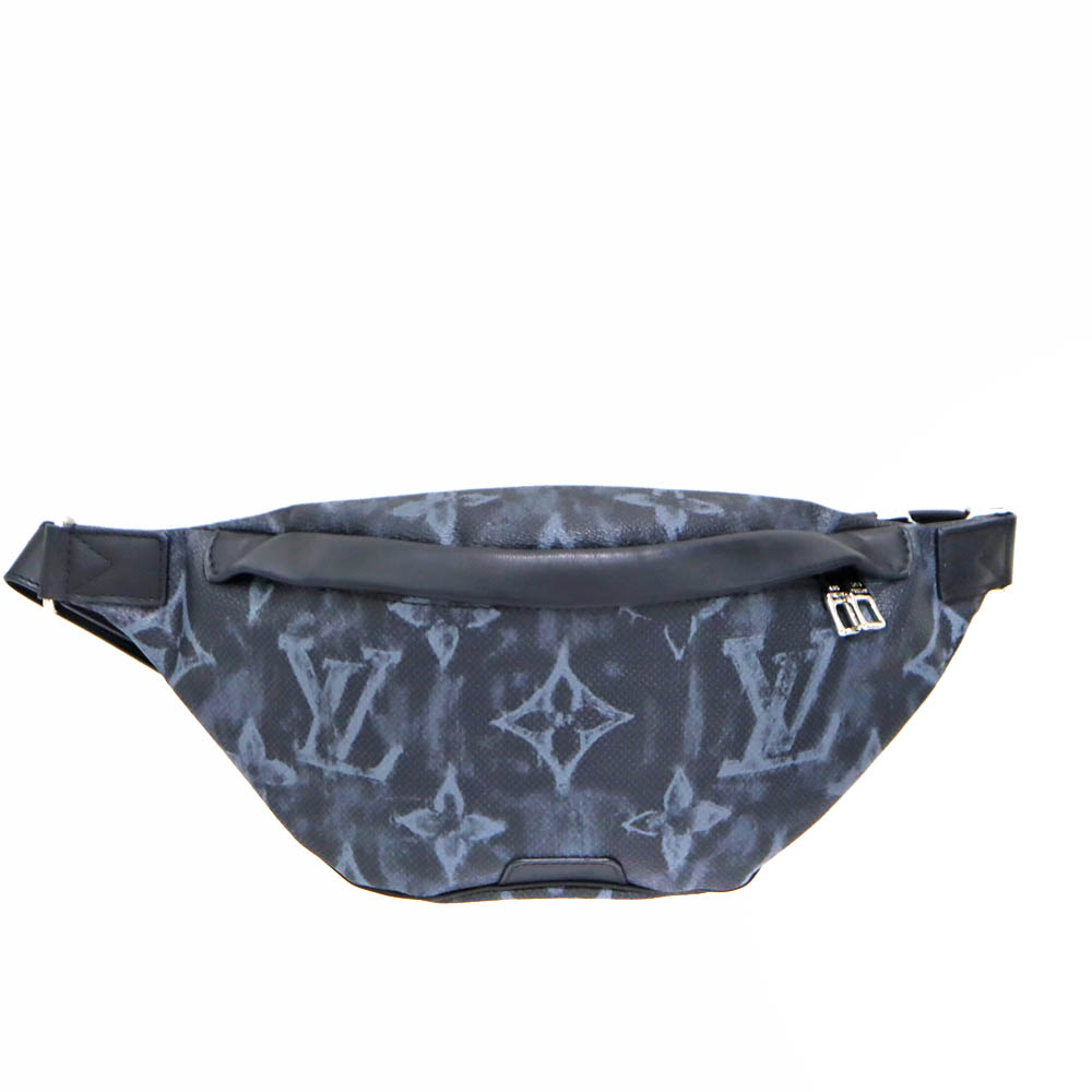 ルイヴィトン Louis vuitton M57276 ディスカバリー・バムバッグ ボディバッグ モノグラム パステル ブラック メンズ【中古】