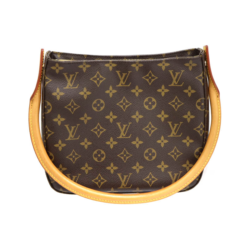 ルイヴィトン Louisvuitton M51146 ルーピングMM ハンドバッグ モノグラム ブラウン レディース【中古】