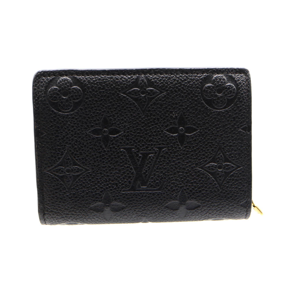 ルイヴィトン Louis Vuitton M80151 ポルトフォイユ･クレア アンプラントレザー ブラック 【中古】
