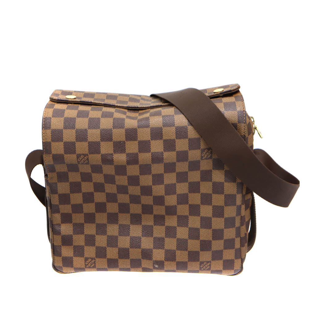 ルイヴィトン Louisvuitton N45255 ナヴィグリオ ショルダーバッグ ダミエ エベヌ ブラウン ユニセックス 【中古】
