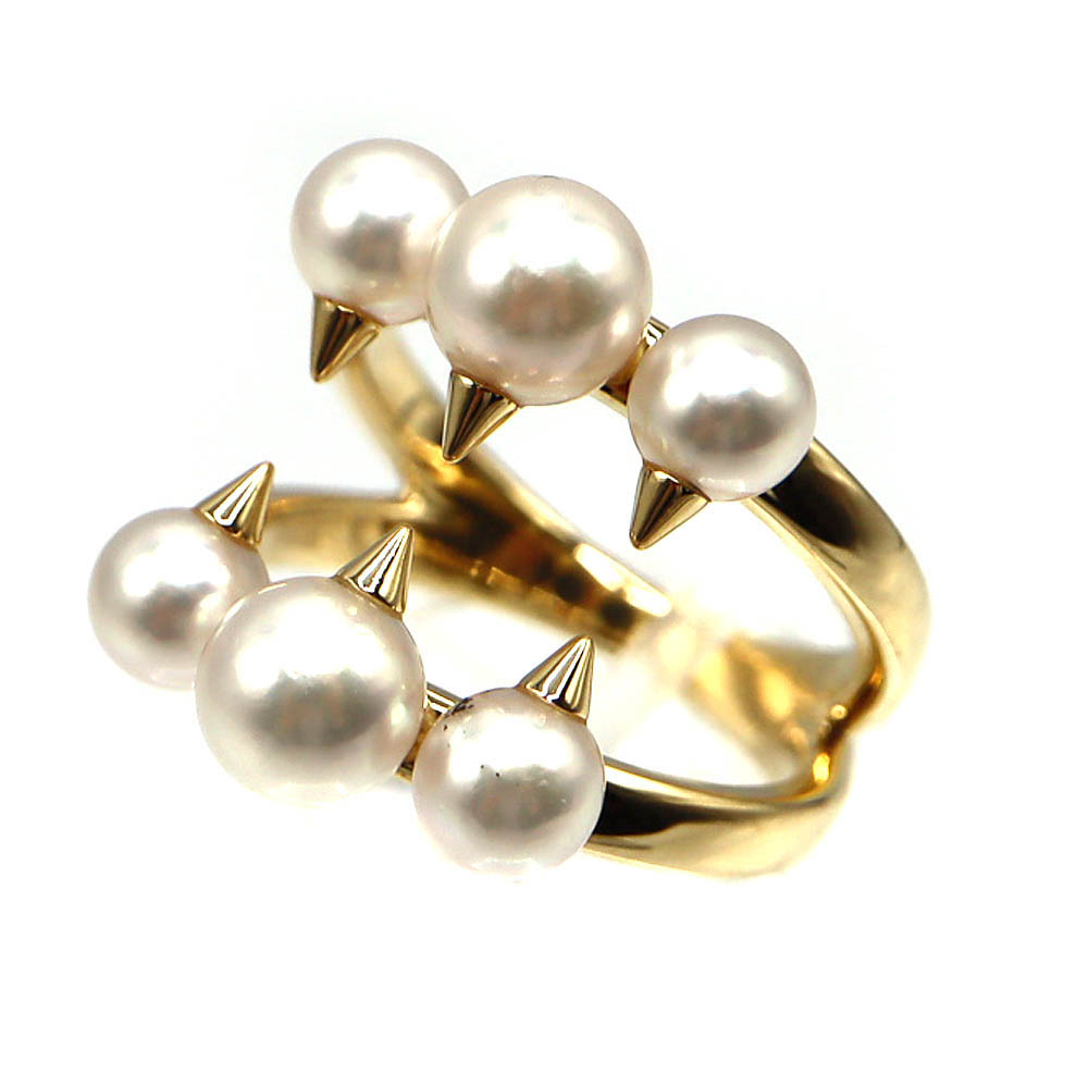 タサキ TASAKI R4497 デインジャーシグネチャーリング K18YG パール ゴールド アクセサリー レディース【中古】|質屋かんてい局 店