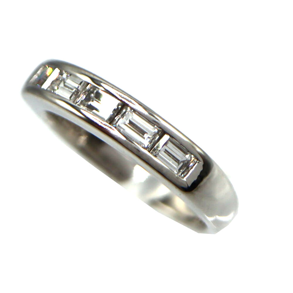 プラチナ900 Pt900 D0.61ctリング プラチナ ダイヤモンド 指輪 レディース リング ジュエリー【中古】