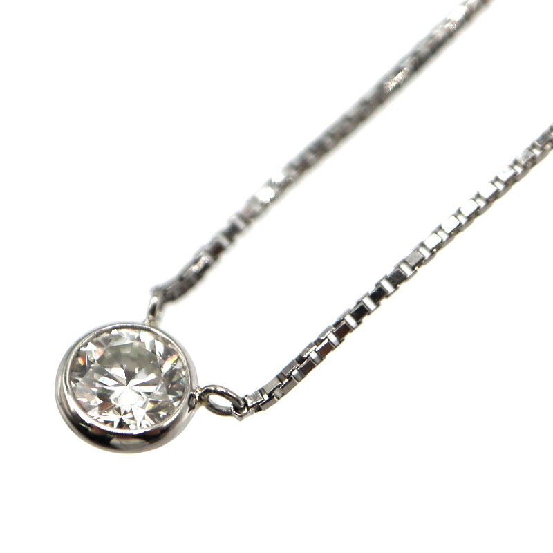 Pt850 トップPt900 D0.324ネックレス プラチナ ダイヤモンド ジュエリー レディース【中古】