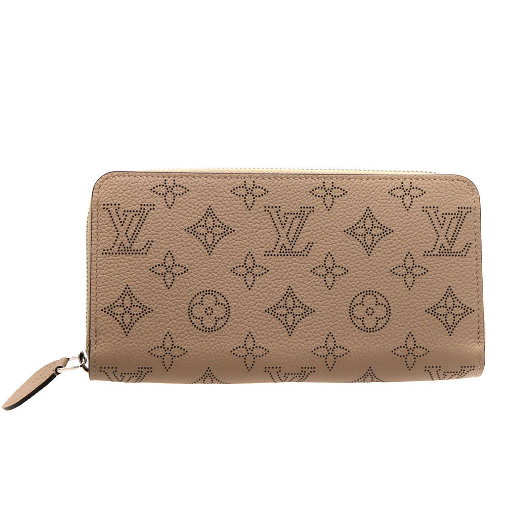 ルイヴィトン Louisvuitton M69821 ジッピーウォレット  マヒナ ベージュ ユニ一発やる 【中古】
