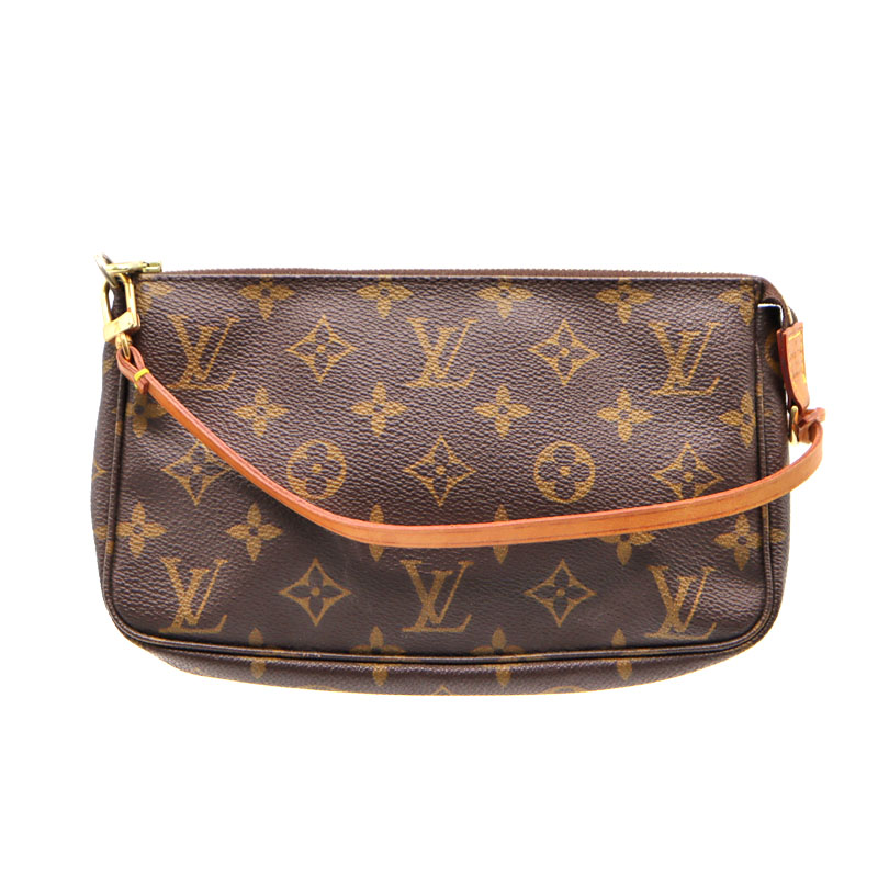 ルイヴィトン Louisvuitton M51980 ポシェット・アクセソワール モノグラム 赤銅色 レディース【中古】