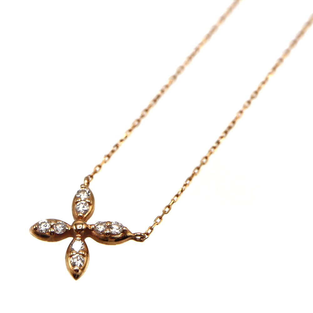 18金 K18 ネックレス D0.10ct ゴールド ダイヤモンド レディース【中古】|質屋かんてい局 店