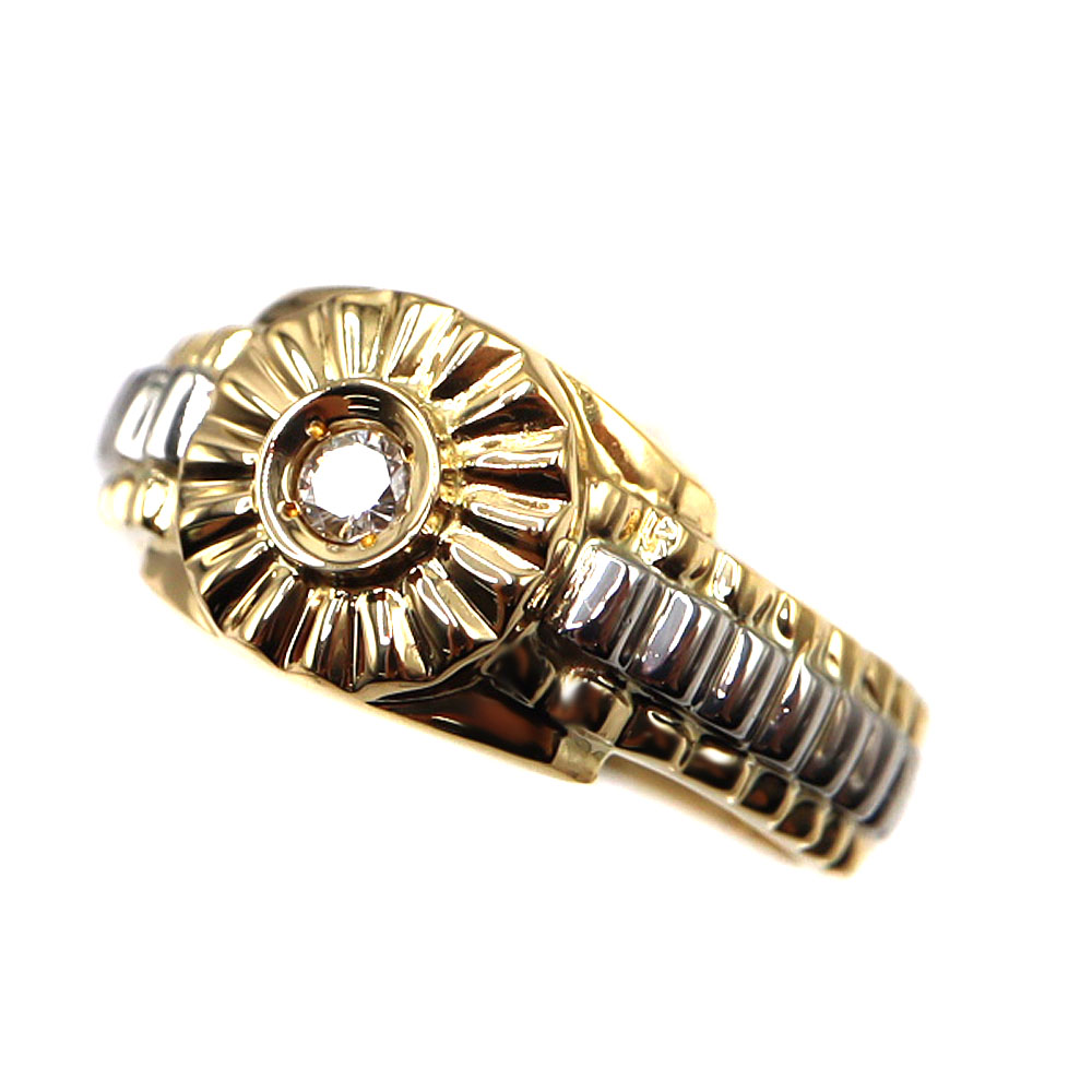 K18 Pt900 D0.09ct リング 指輪 ゴールド プラチナ ダイヤモンド レディース 【中古】|質屋かんてい局 店
