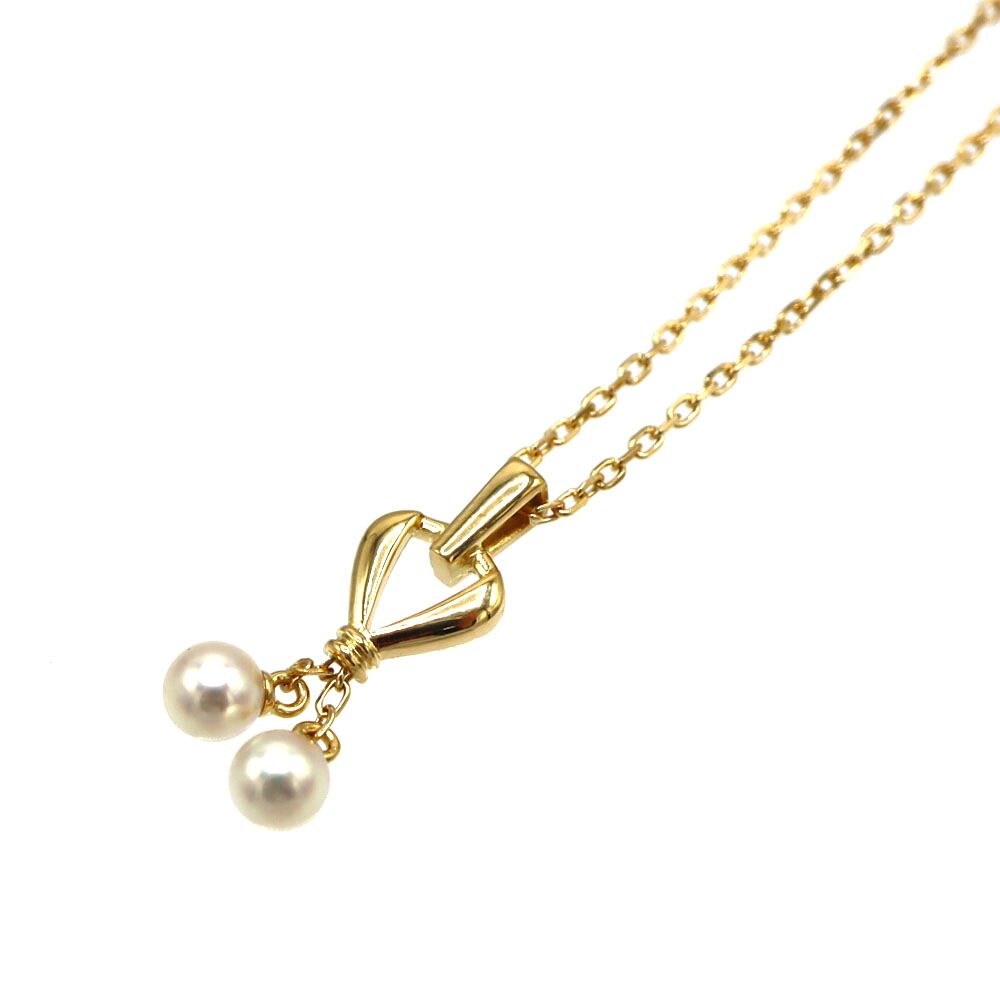 ミキモト MIKIMTO パール付ネックレス ゴールド K18YG レディース ジュエリー アクセサリー 【中古】｜質屋かんてい局 店