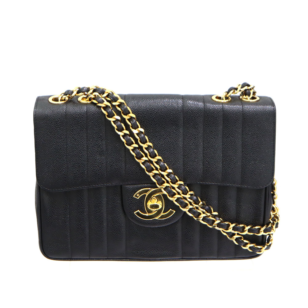 シャネル Chanel マドモアゼル チェーンショルダーバッグ レザー ブラック レディース【中古】|質屋かんてい局 店
