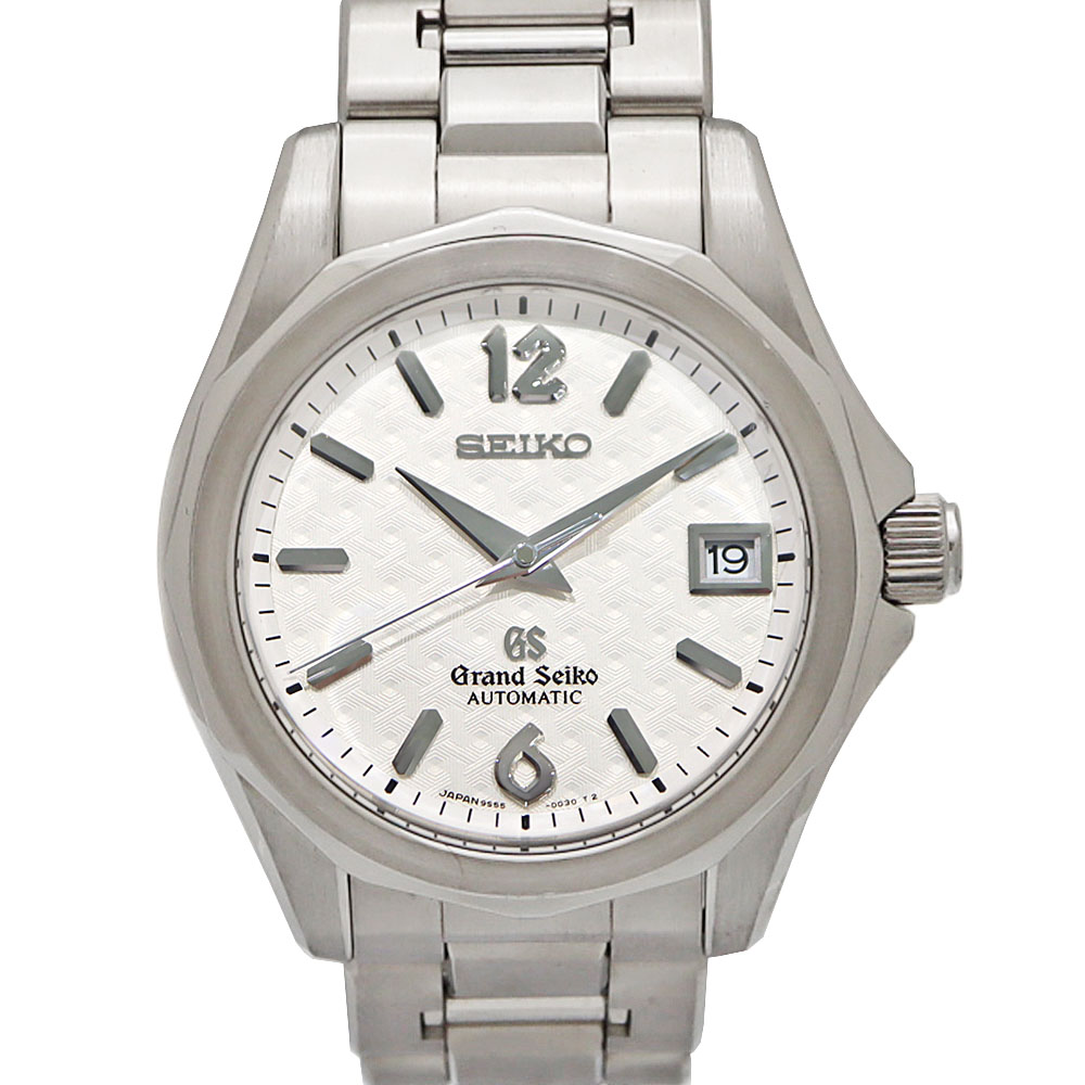 地べたセイコー Grand seiko SBGR017 機械的 自動小銃巻 メンズ  ウォッチ 白いこと 【中古】
