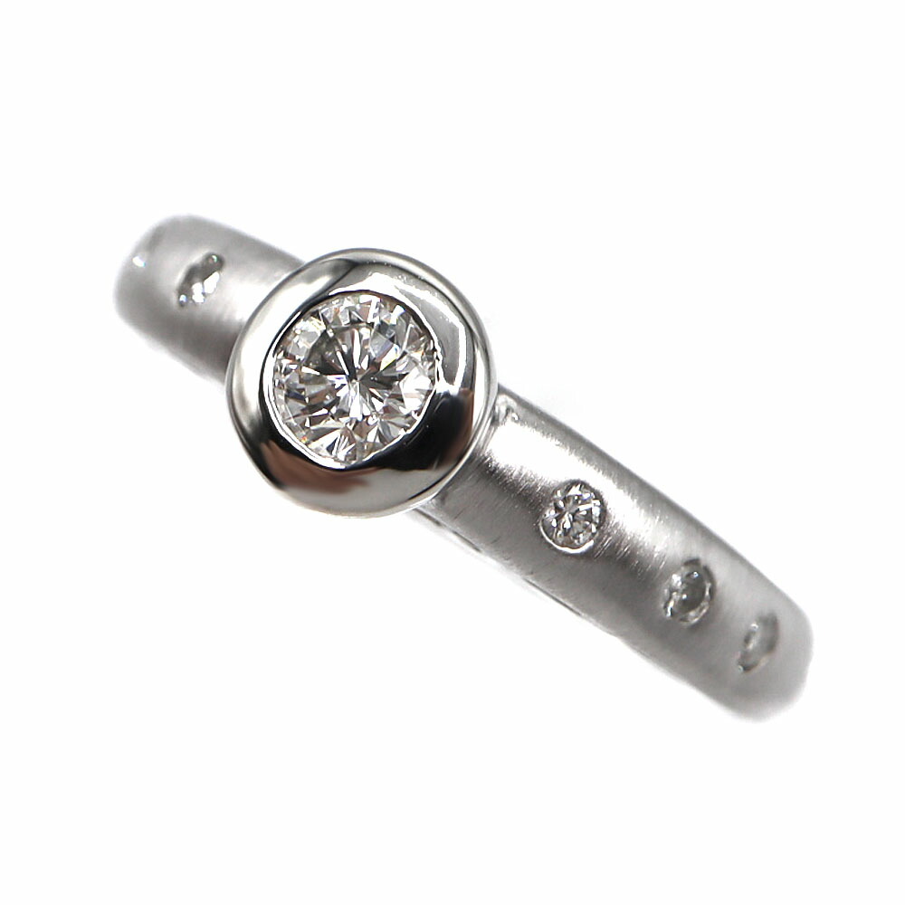 プラチナ900 Pt900 D0.27/0.12ct リング プラチナ ダイヤモンド 指輪 レディース【中古】|質屋かんてい局 店