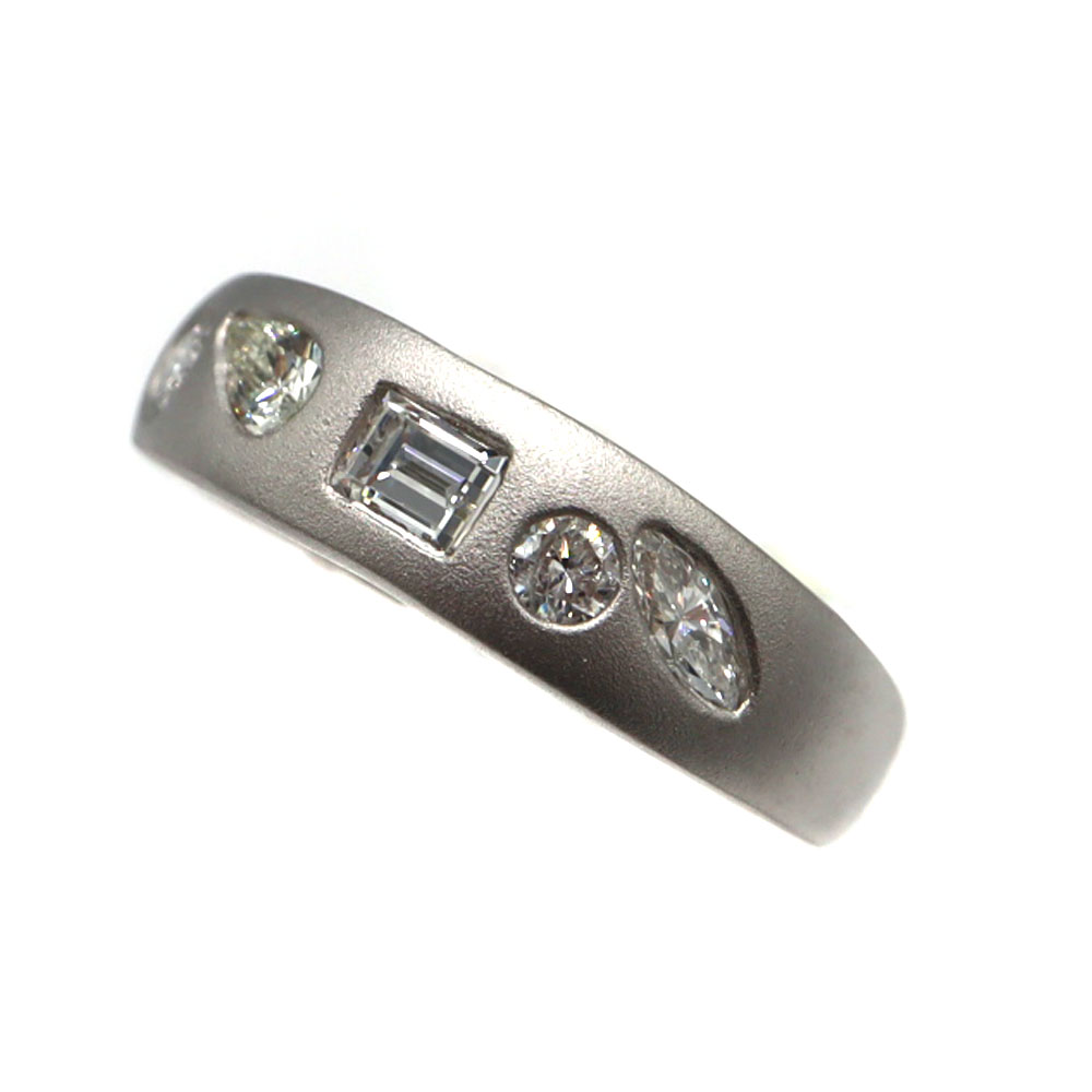 プラチナ900 Pt900 D0.50ctリング プラチナ ダイヤモンド 指輪 レディース【中古】｜質屋かんてい局 店