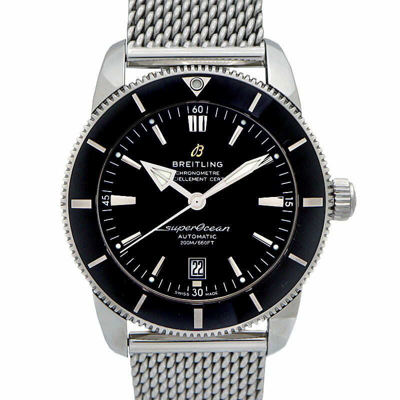 ブライトリング Breitling AB2020/AB2020121B1A1 スーパーオーシャンヘリテージ 腕時計 自動巻き ブラック メンズ【中古】|質屋かんてい局 店