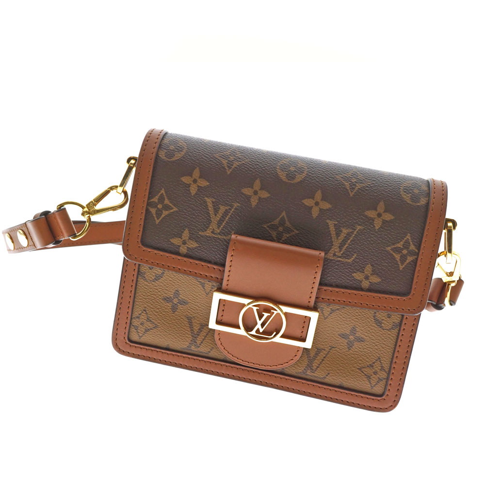 Louis Vuitton ルイヴィトン M ドーフィヌミニ モノグラムキャンバス モノグラム あべこべキャンバス ブラウン構成 レディース 肩口御徒面子 商品名 嚢 かばん 中古 Used 8 質屋 かんてい役所北名古屋ストアー N21 2255 Ephtm Com