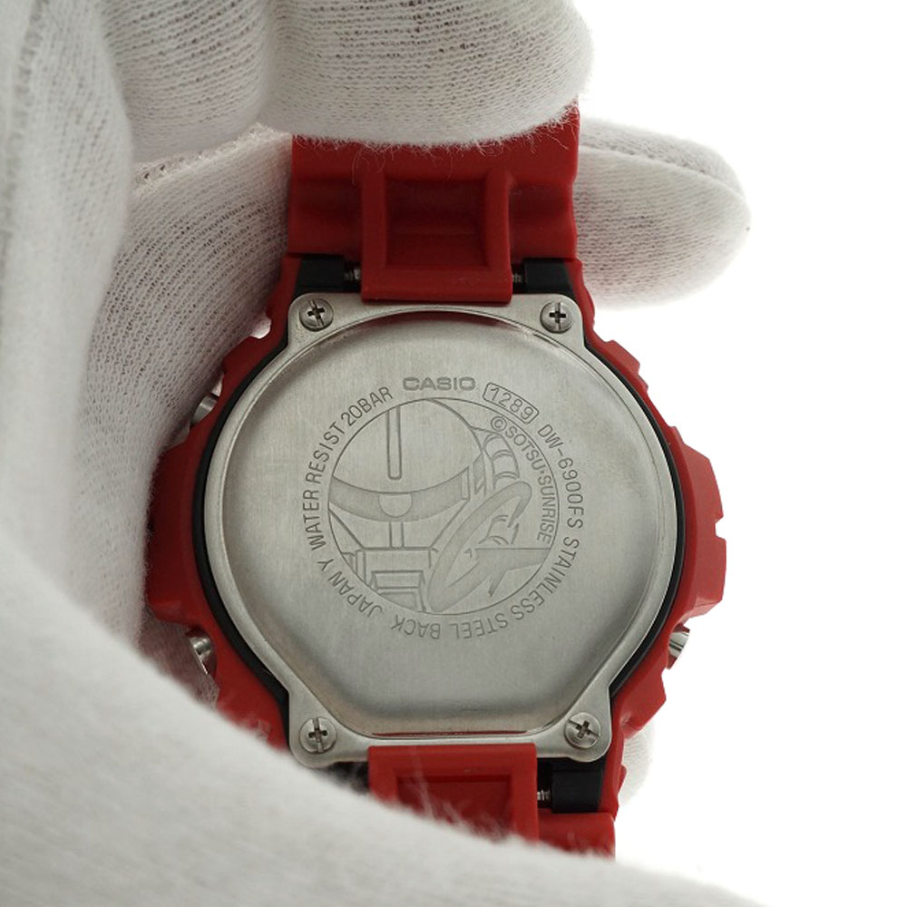 Casio カシオ Dw 6900fs G Shock ガンダムコラボ メンズ 腕時計 クォーツ 電池式 シャア アズナブル シャア専用ザク2 レッドカラー ジオン 樹脂 ステンレススチール アニメ 中古 Used 7 質屋かんてい局細畑店 H Painfreepainrelief Com